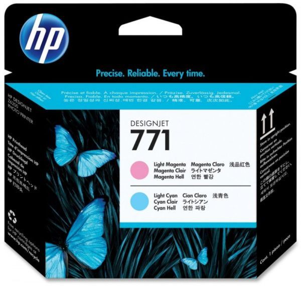 Печатающая головка HP 771 для HP DJ Z6200 (О) CE019A светло-голубой/светло-пурпурный