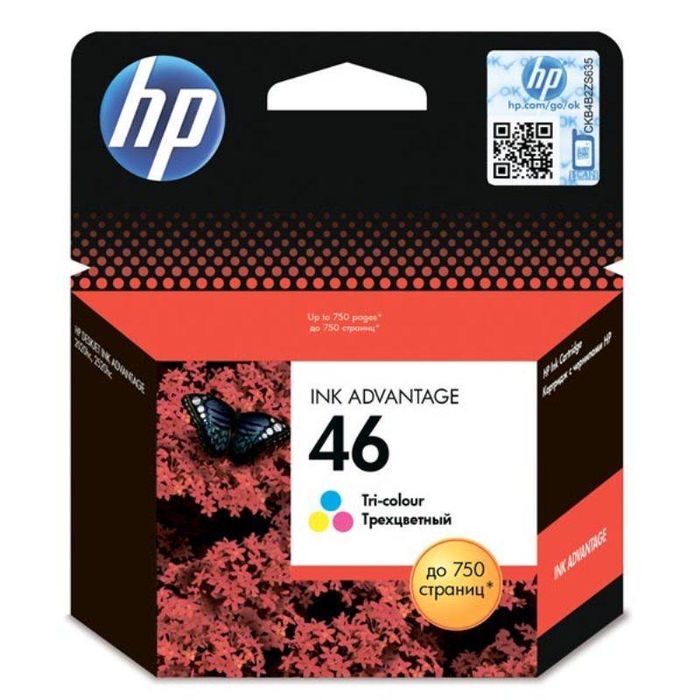 Картридж 46 для HP DJ 2020/2520, 0,75К (O) CZ638AE, Color