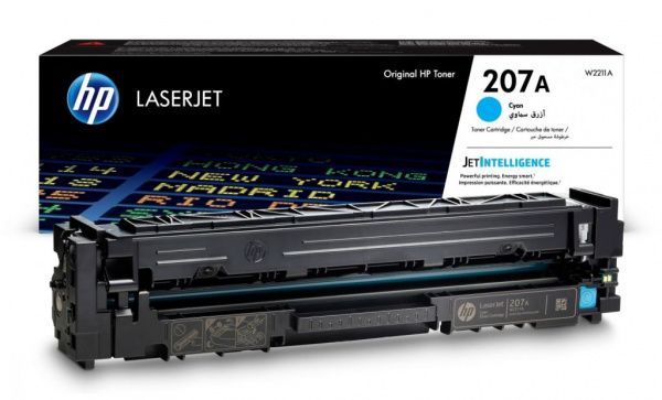 Картридж лазерный HP 207A для HP M255/MFP M282/M283, 1,25К (О) голубой W2211A