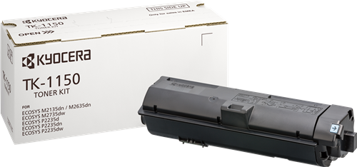 Тонер-картридж TK-1150 Kyocera M2135dn/M2635dn/M2735dw, P2235dn/P2235dw, 3К (О)