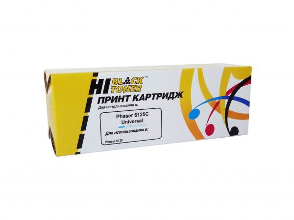 Тонер-картридж Hi-Black (HB-106R01335/106R01331) для Xerox Phaser 6125, Восстанов., C, 1K