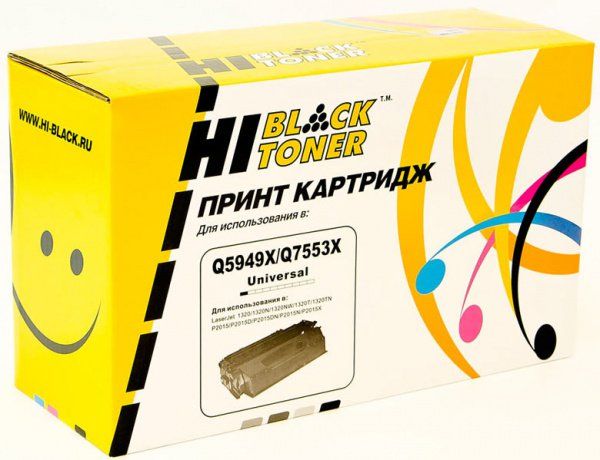 Картридж Hi-Black (HB-Q5949X/Q7553X) для HP LJ P2015/1320/3390/3392, Универсальный, 7K