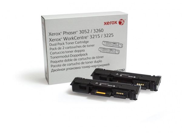 Тонер-картридж Xerox Phaser 3052/3260/ WC 3215/3225, 3K*2шт (О) 106R02782