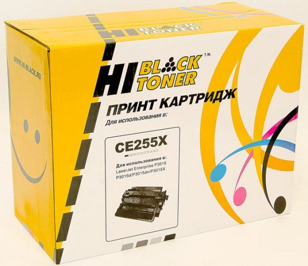 Картридж Hi-Black (HB-CE255X) для HP LJ P3015, 12,5K