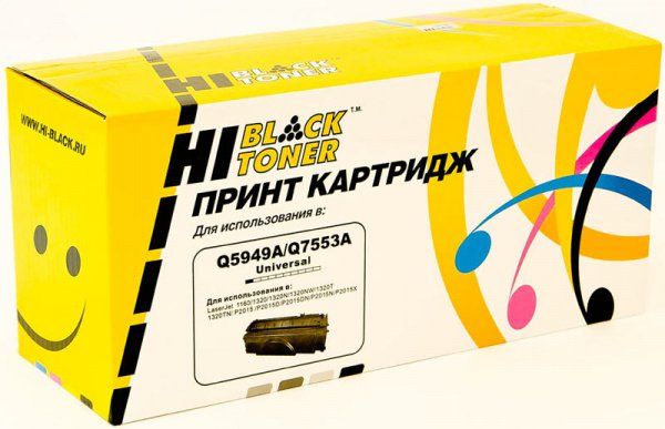 Картридж Hi-Black (HB-Q5949A/Q7553A) для HP LJ 1160/1320/P2015/ Canon 715, Универс, 3,5K