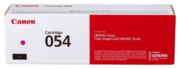 Тонер-картридж 054 M для Canon LBP62x/MF64x, 1,2К, пурпурный, (О), 3022C002
