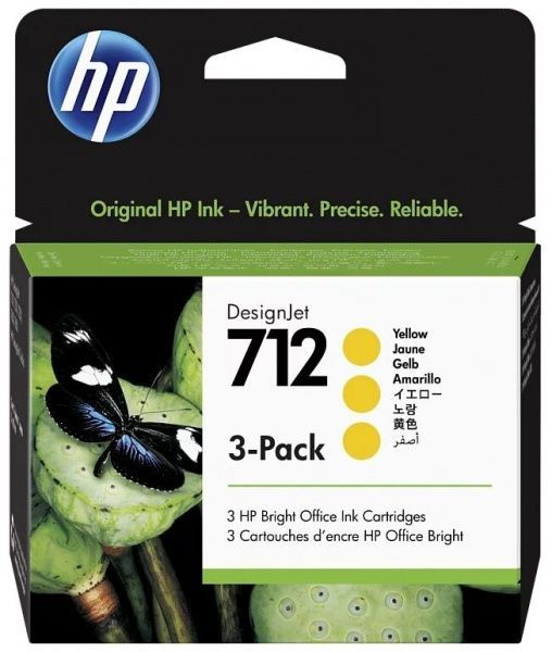 Картридж 712 для HP DJ T230/630, 29млХ3шт (О) желтый 3ED79A