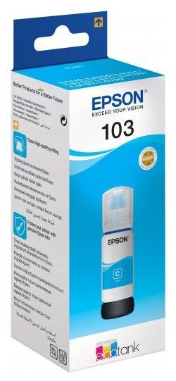 Контейнер с чернилами для Epson L3100/3101/3110/3150, голубой, (О), C13T00S24A