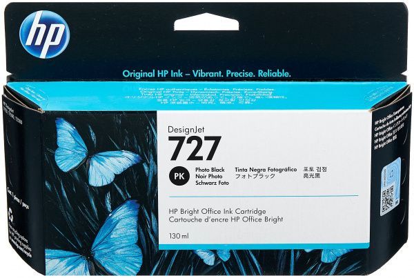 Картридж 727 для HP DJ T920/T1500 (O) B3P23A, photoblack, 130 мл