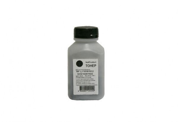 Тонер NetProduct для HP LJ 1010/1012/1015/1020/1022, Bk, 100 г, банка