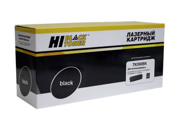 Тонер-картридж Hi-Black (HB-TK-590Bk) для Kyocera FS-C5250DN/C2626MFP, Bk, 7K