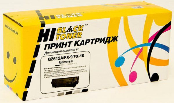 Картридж Hi-Black (HB-FX-10/9/Q2612A) для Canon i-SENSYS MF-4018/4120/4140/4150/4270, 2K