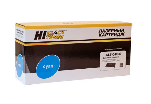 Тонер-картридж Hi-Black (HB-CLT-C409S) для Samsung CLP-310/315/CLX-3170fn/3175, C, 1K