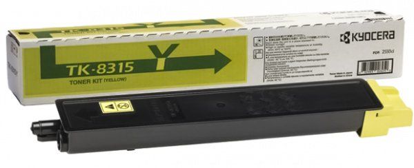 Тонер-картридж TK-8315Y Kyocera TASKalfa 2550ci, 6К (о) жёлтый 1T02MVANL0