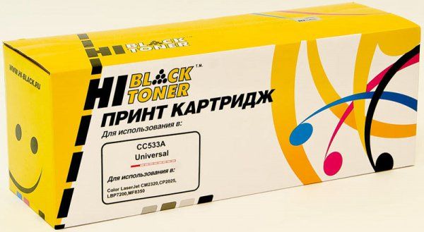 Картридж Hi-Black (HB-CC533A/CE413/CF383/718) для HP CLJ CP2025/CM2320/Canon LBP7200, M, 2,8K