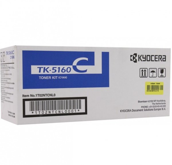 Тонер-картридж TK-5160C Kyocera P7040 cdn,12К (O) голубой 1T02NTCNL0