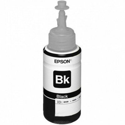 Чернила Epson L100/110/200/210/300/355/550/555 (O) C13T66414A, black, 70ml