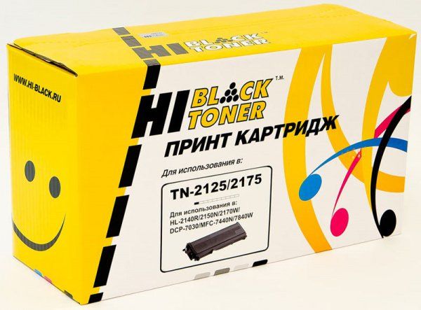 Тонер-картридж Hi-Black (HB-TN-2125/2175) для Brother HL-2140R/2150NR/DCP-7030R, 2,6K