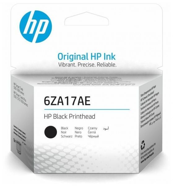 Печатающая головка HP для HP SmartTank 500/600 SmartTank Plus 550/570/650 (O) чёрная 6ZA17AE