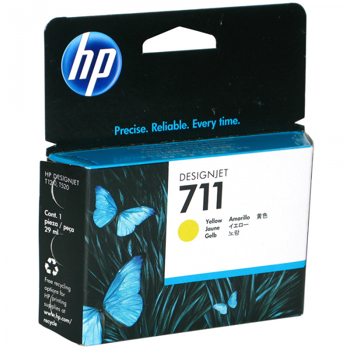 Картридж 711 для HP DJ T120/T520, 29мл (О) жёлтый CZ132A