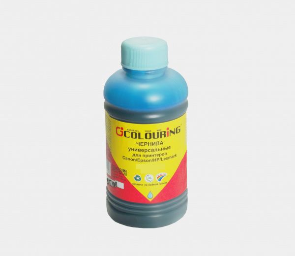 Чернила для принтеров Epson универсальные на водной основе Cyan 250 мл Colouring